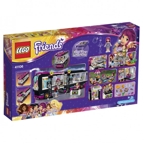 Конструктор LEGO Friends 41106 Поп звезда: гастроли в Хабаровске