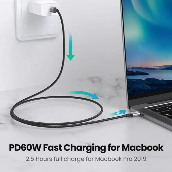 Кабель USB Type-C/Type-C Ugreen 60W, 1 м в Хабаровске