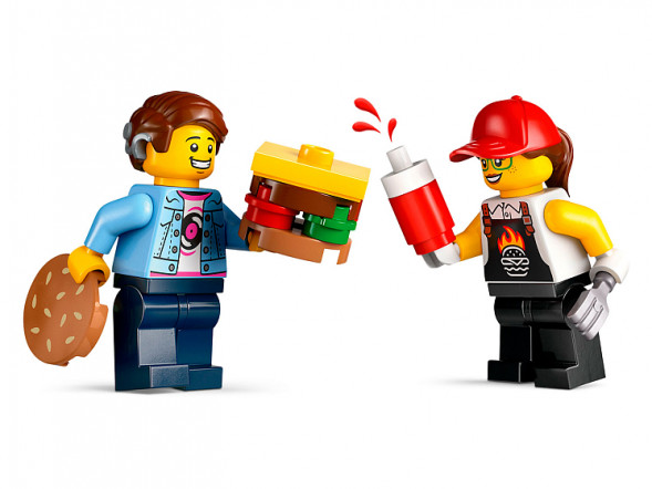 Конструктор LEGO City 60404 Бургерная на колесах в Хабаровске
