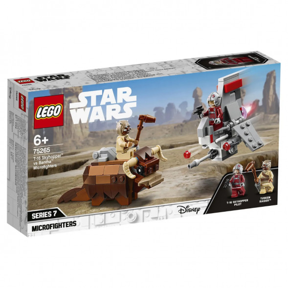 Конструктор LEGO Star Wars 75265 Микрофайтеры Скайхоппер T-16 против Банты в Хабаровске