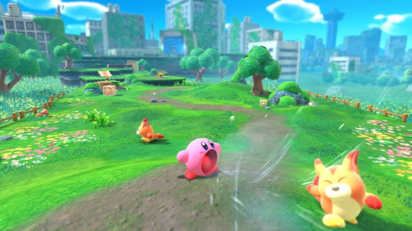 Игра Kirby and the Forgotten Land + Star-Crossed World [Nintendo Switch 2, английская версия] в Хабаровске