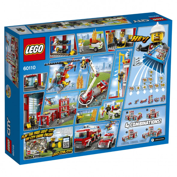 Конструктор LEGO City 60110 Пожарная часть в Хабаровске