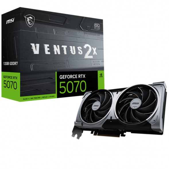 Видеокарта MSI GeForce RTX 5070 Ventus 2X OC 12G GDDR7 в Хабаровске