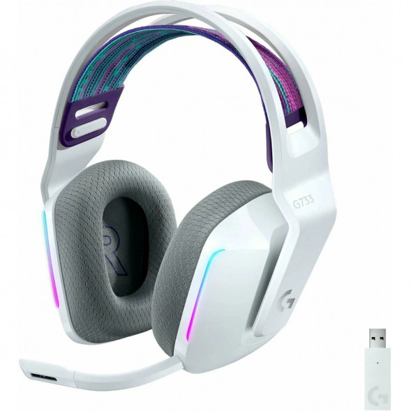 Игровая гарнитура Logitech G733 RGB Lightspeed Wireless, белый в Хабаровске