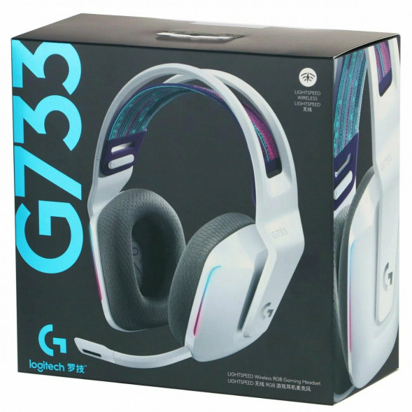 Игровая гарнитура Logitech G733 RGB Lightspeed Wireless, белый в Хабаровске