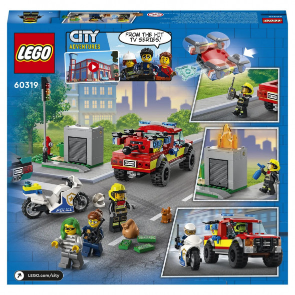 Конструктор LEGO City Fire 60319 Пожарная бригада и полицейская погоня в Хабаровске
