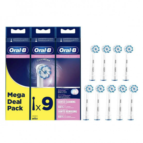 Насадки на зубные щетки Oral-B Sensitive Clean, 9 шт. в Хабаровске
