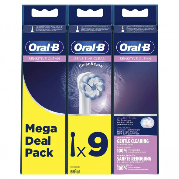 Насадки на зубные щетки Oral-B Sensitive Clean, 9 шт. в Хабаровске