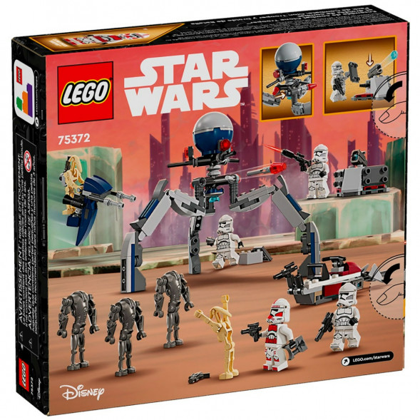Конструктор LEGO Star Wars 75372 Боевой набор солдат-клонов и боевых дроидов в Хабаровске