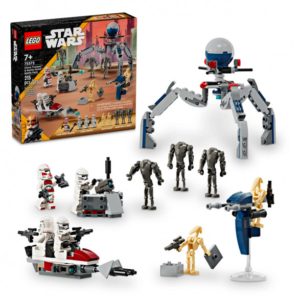 Конструктор LEGO Star Wars 75372 Боевой набор солдат-клонов и боевых дроидов в Хабаровске