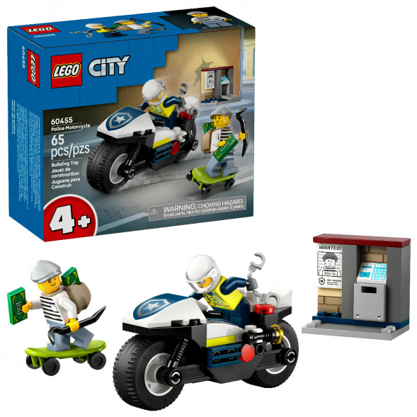 Конструктор LEGO City 60455 Полицейская погоня на мотоцикле в Хабаровске