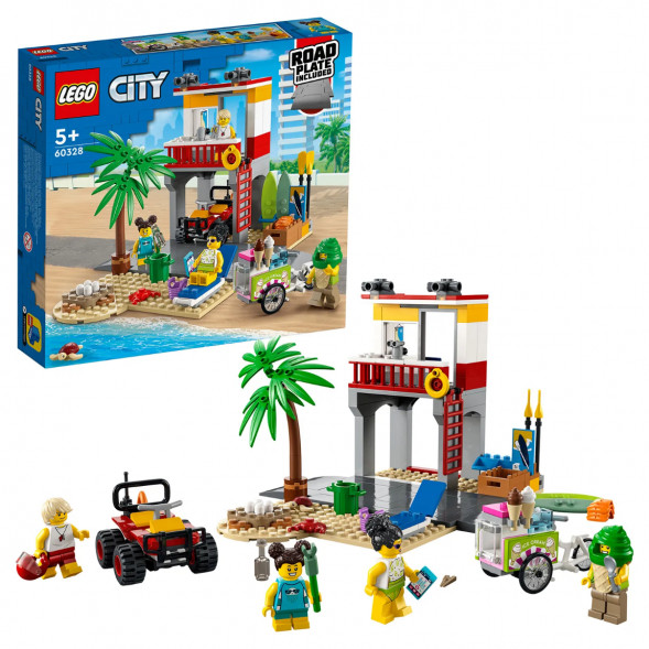 Конструктор LEGO City 60328 Пост спасателей на пляже в Хабаровске