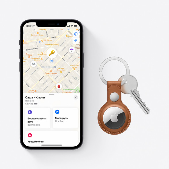 Трекер Apple AirTag MX532, белый в Хабаровске