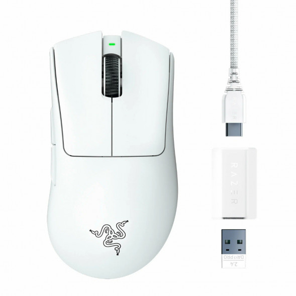 Мышь беспроводная/проводная Razer Deathadder V3 Pro [RZ01-04630200-R3G1] белый в Хабаровске