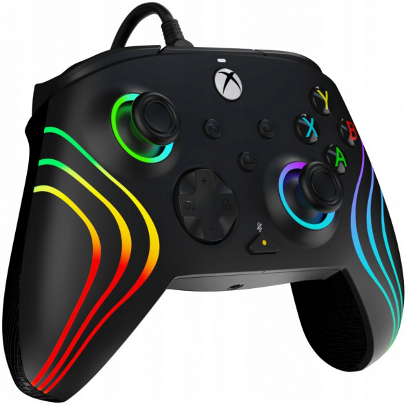 Геймпад проводной PDP для Xbox Afterglow Wave, Black в Хабаровске