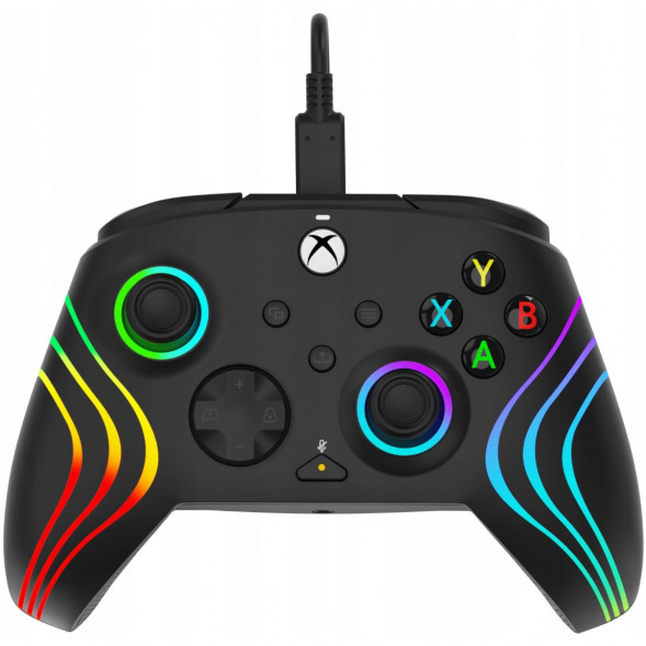 Геймпад проводной PDP для Xbox Afterglow Wave, Black в Хабаровске