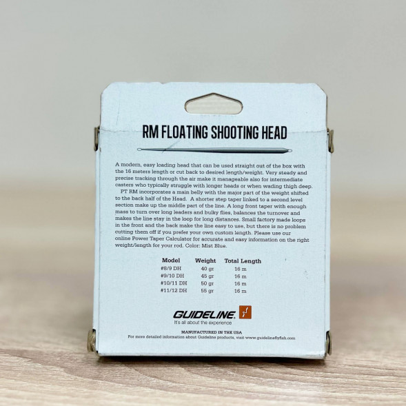 Рыболовная леска Guideline Power Taper RM Float #9/10, 16m, 45gm, Mist Blue в Хабаровске