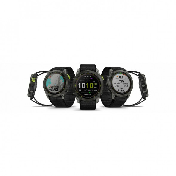 Умные часы Garmin Enduro 2 угольно-серый DLC титановый с нейлоновым ремешком UltraFit 010-02754-01 в Хабаровске