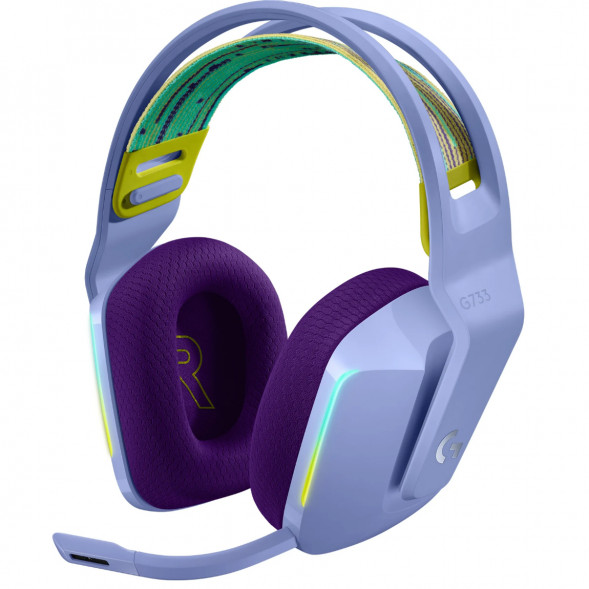 Игровая гарнитура Logitech G733 RGB Lightspeed Wireless, сиреневый в Хабаровске