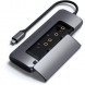 Док-станция Satechi USB-C Hybrid Multiport Adapter (with SSD Enclosure M.2 SATA, 2xUSB 3.1, USB Type-C, HDMI), Серый ST-UCHSEM в Хабаровске