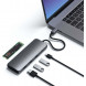 Док-станция Satechi USB-C Hybrid Multiport Adapter (with SSD Enclosure M.2 SATA, 2xUSB 3.1, USB Type-C, HDMI), Серый ST-UCHSEM в Хабаровске