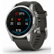 Умные часы Garmin Fenix 7s серебристый с графитовым силиконовым ремешком 010-02539-01 в Хабаровске