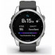 Умные часы Garmin Fenix 7s серебристый с графитовым силиконовым ремешком 010-02539-01 в Хабаровске
