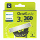 Сменные лезвия Philips OneBlade 360 QP430/50, 3 штуки в Хабаровске