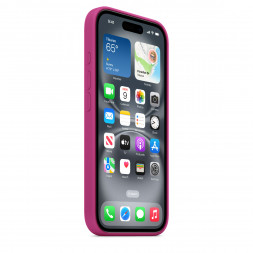 Чехол Apple для iPhone 16 Silicone MagSafe, Fuchsia (MYY53ZM/A)