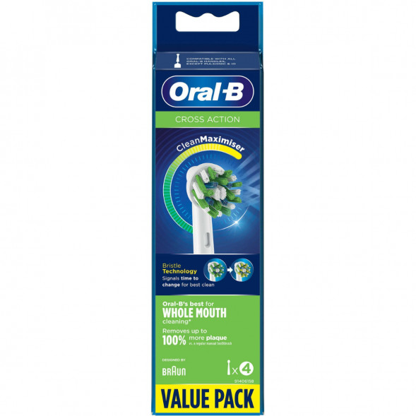 Насадки на зубные щетки Oral-B Cross Action, 4 шт. в Хабаровске