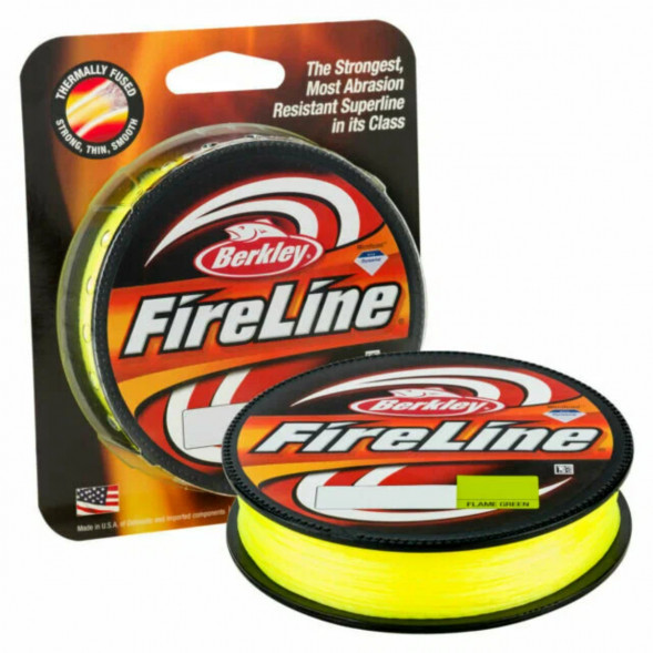 Леска Berkley FireLine 0,25mm 17,5kg 270m, Flame Green (желтый неон) в Хабаровске