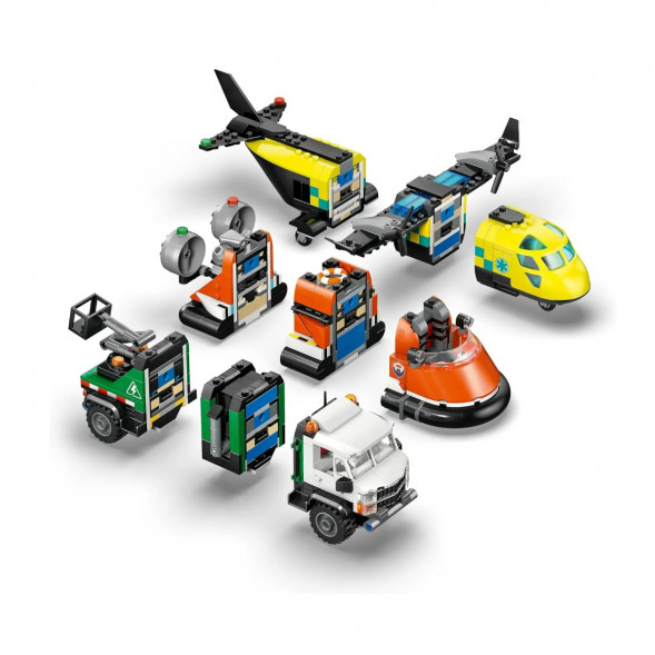 Конструктор LEGO City 60505 Самолет, сервисный грузовик и судно на воздушной подушке в Хабаровске