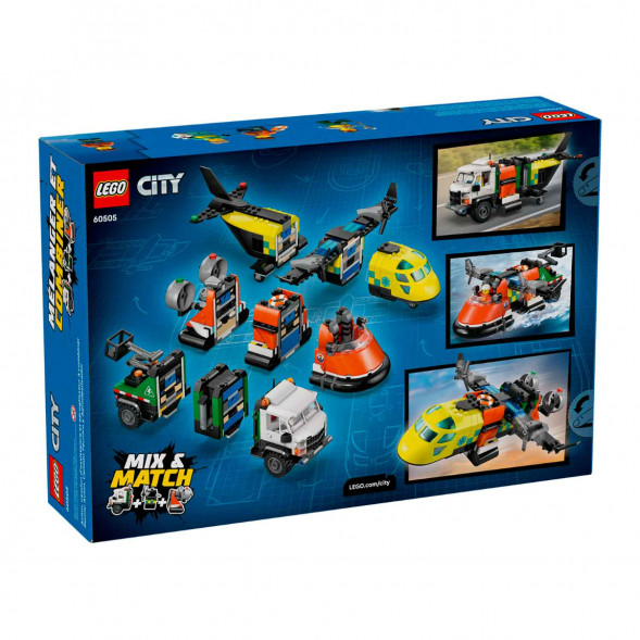 Конструктор LEGO City 60505 Самолет, сервисный грузовик и судно на воздушной подушке в Хабаровске