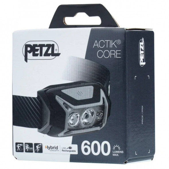 Налобный фонарь Petzl Actik Core E065AA00, 600 лм, серый в Хабаровске