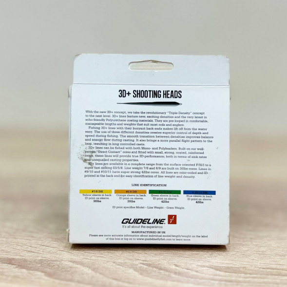 Рыболовная леска Guideline Power Taper 3D+ #37761 8/9 DH, Yellow в Хабаровске