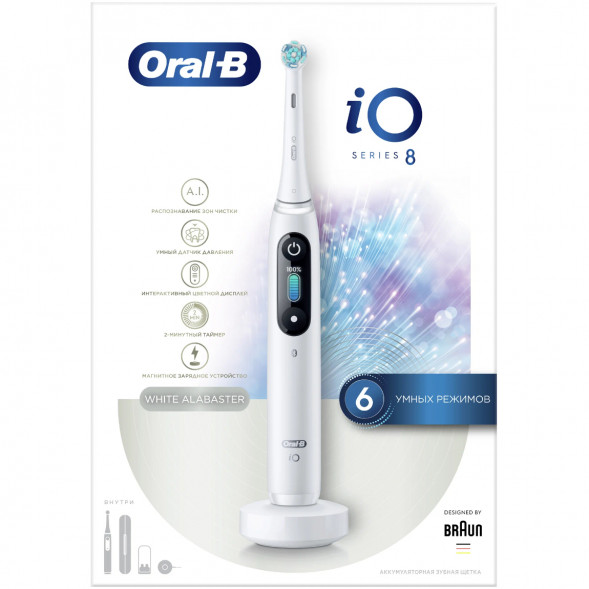 Зубная щетка электрическая Oral-B iO Series 8, белый в Хабаровске