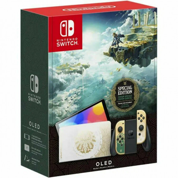 Игровая приставка Nintendo Switch OLED 64 ГБ, без игр, The Legend of Zelda: Tears of the Kingdom в Хабаровске