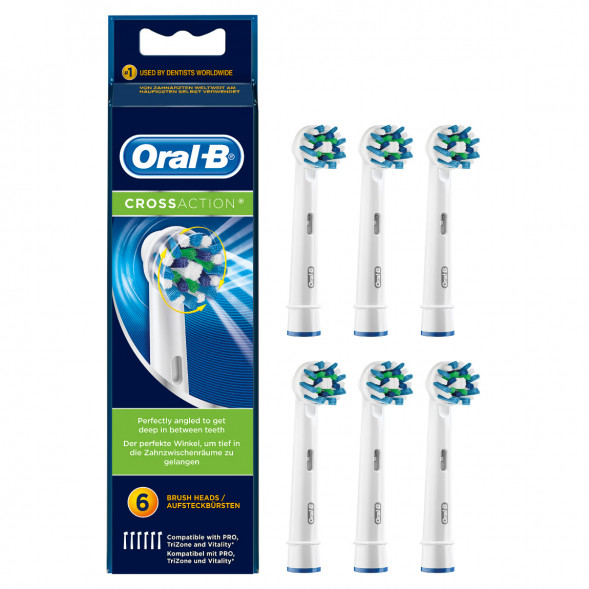Насадки на зубные щетки Oral-B Cross Action, 6 шт. в Хабаровске