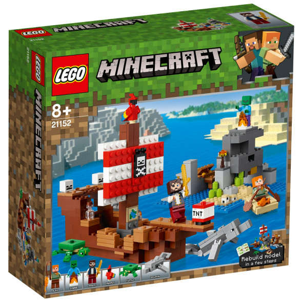 Конструктор LEGO Minecraft 21152 Приключения на пиратском корабле в Хабаровске