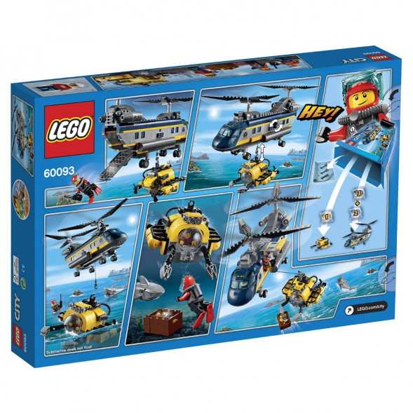 Конструктор LEGO City Deep Sea Explorers 60093 Вертолет исследователей моря в Хабаровске