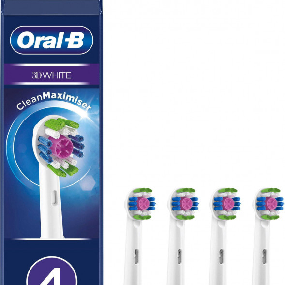 Насадки на зубные щетки Oral-B 3D White, 4 шт. в Хабаровске