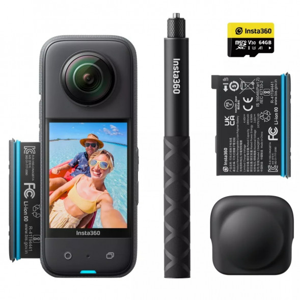 Экшн-камера Insta360 X3 Adventure Kit Bundle (CINSAAQU) в Хабаровске