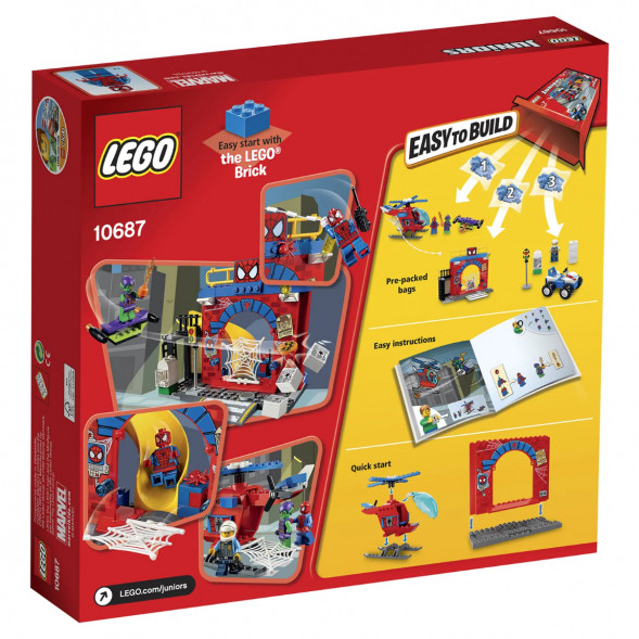 Конструктор LEGO Juniors 10687 Убежище Человека-паука в Хабаровске