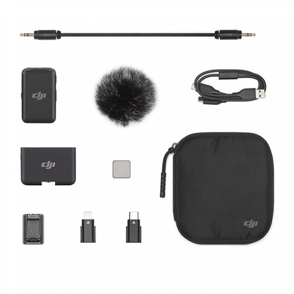 Комплект беспроводных микрофонов DJI MIC (1TX + 1RX), черный в Хабаровске
