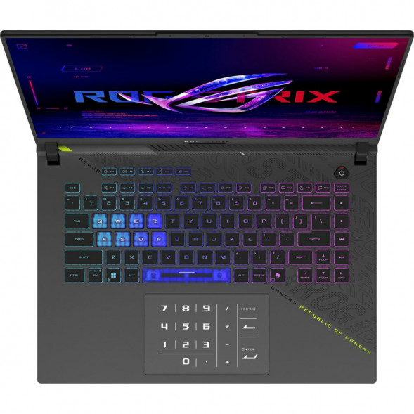 Ноутбук ASUS ROG Strix G16 G614PP-TS207 (16&amp;quot;, IPS, AMD Ryzen 9 8940HX 2.4ГГц, 16 ядер, 32ГБ DDR5, 512ГБ SSD, NVIDIA GeForce RTX 5070 8 ГБ, без ОС), серый в Хабаровске