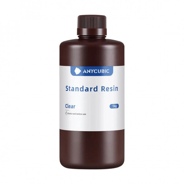 Фотополимерная смола Anycubic Standard Resin для 3D принтера Прозрачная (Clear), 1 кг в Хабаровске