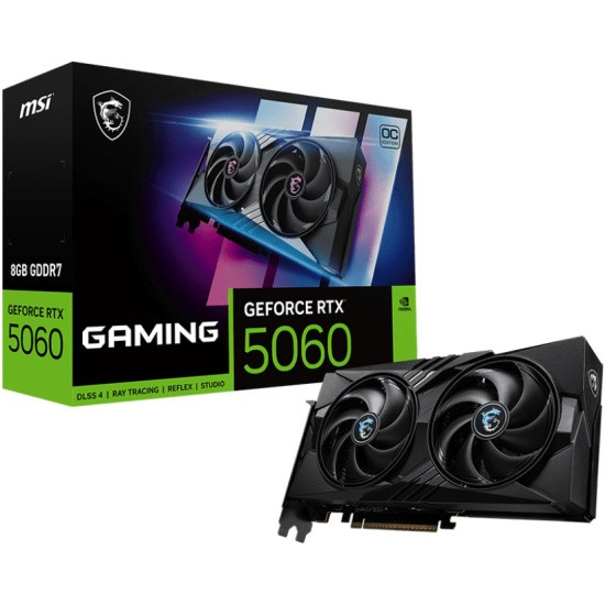 Видеокарта MSI RTX 5060 8 ГБ RTL (RTX 5060 8G GAMING OC) в Хабаровске