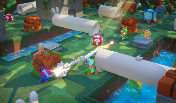 Игра Mario Rabbids: Kingdom Battle. Gold Edition [Nintendo Switch, английская версия] в Хабаровске