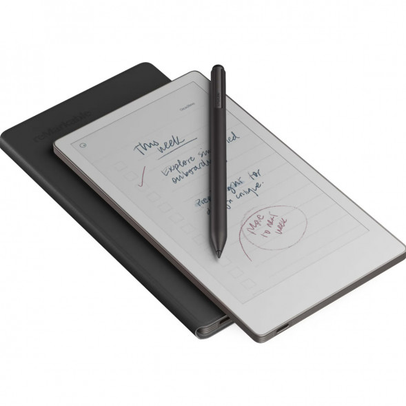 Графический планшет reMarkable Paper Pro Move + Стилус MarkerPlus + Чехол BookFolio Premium Leather, Black в Хабаровске