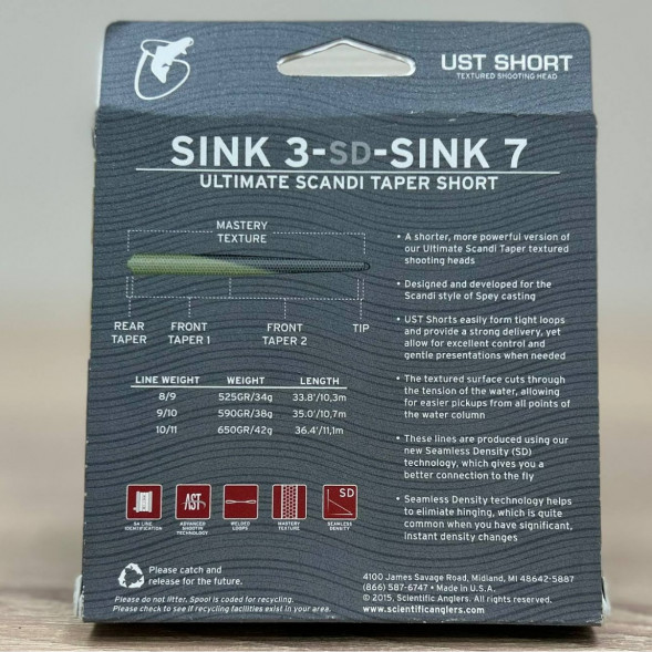 Рыболовная леска Scientific Anglers UST Short St-11/12-S3/S7 Sink 3-CD-Sink 7 132312 в Хабаровске